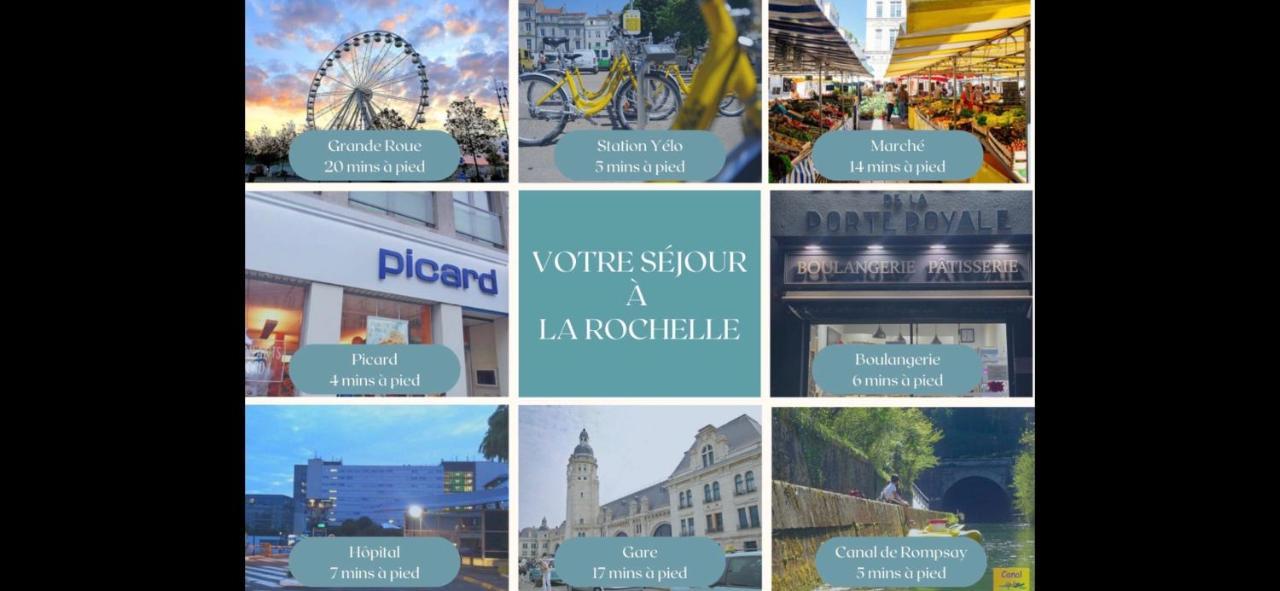 Le Coquet De Rompsay Paisible & Moderne Apartment La Rochelle  Exterior foto